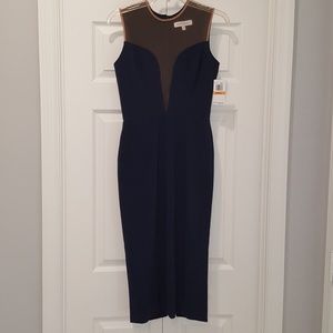 Dress the Population Illusion Midi Sheath Dress